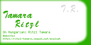 tamara ritzl business card